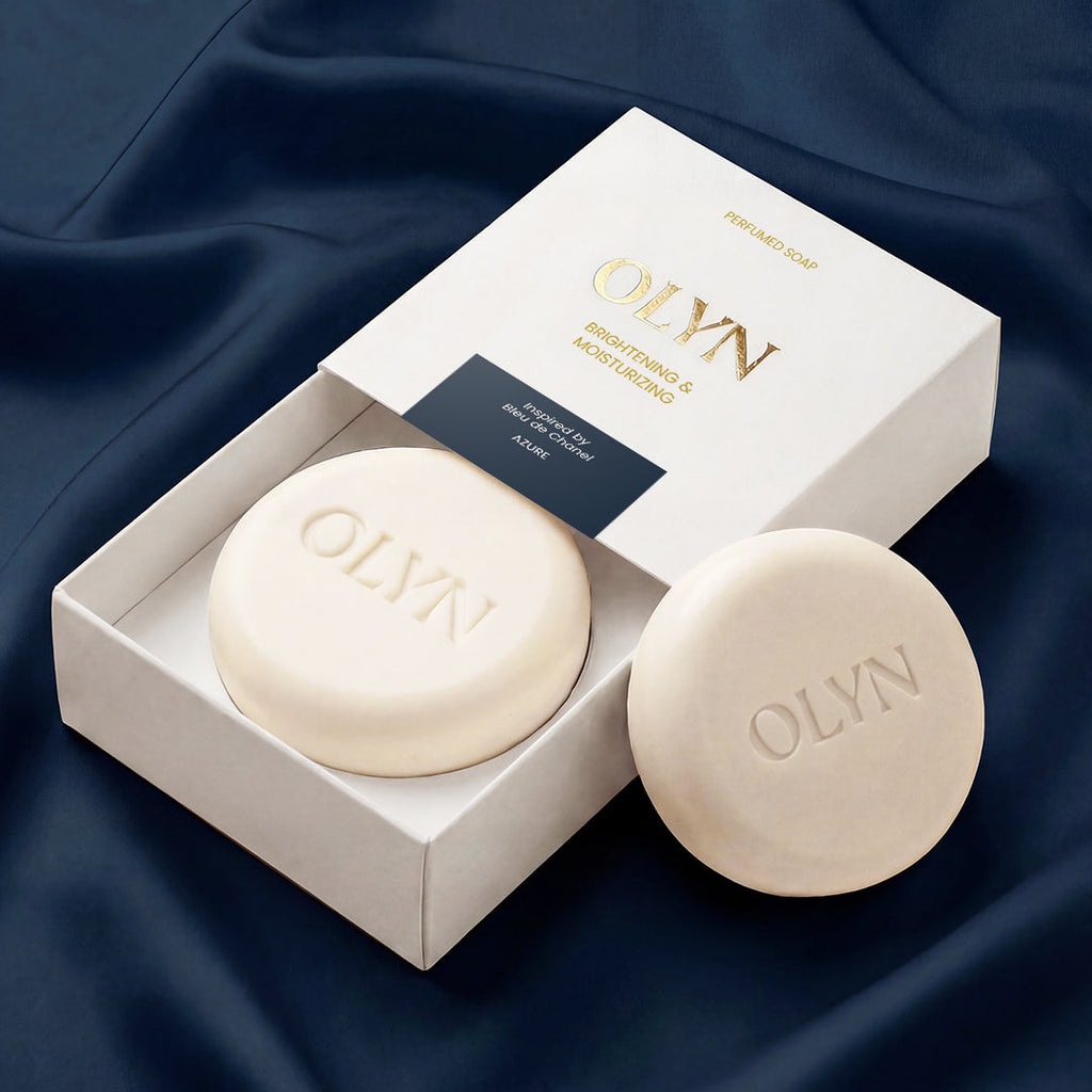 OLYN brightening and moisturizing perfumed soap inspired by Bleu de Chanel