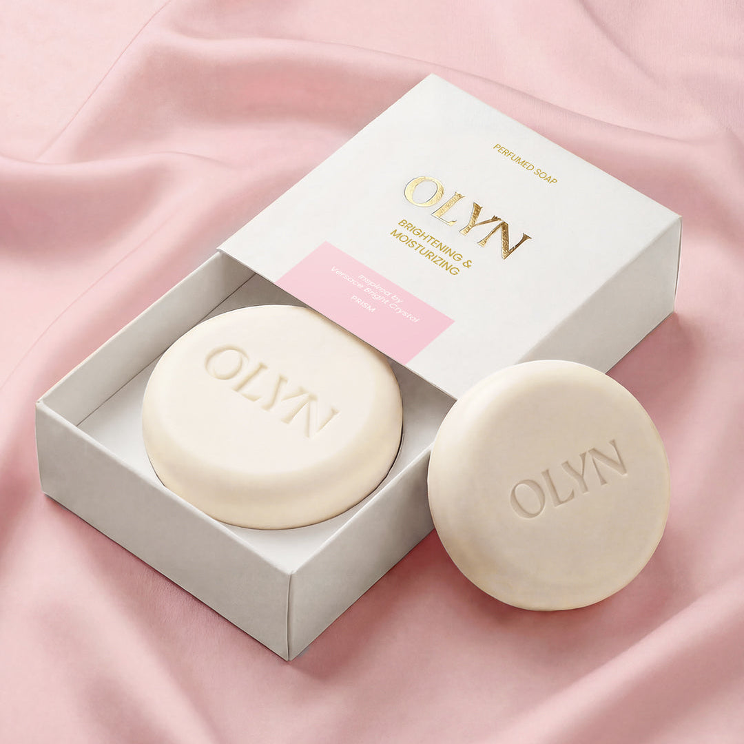 OLYN brightening and moisturizing perfumed soap inspired by Versace Bright Crystal